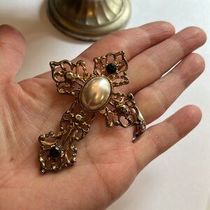 Byzantine style Cross brooch
